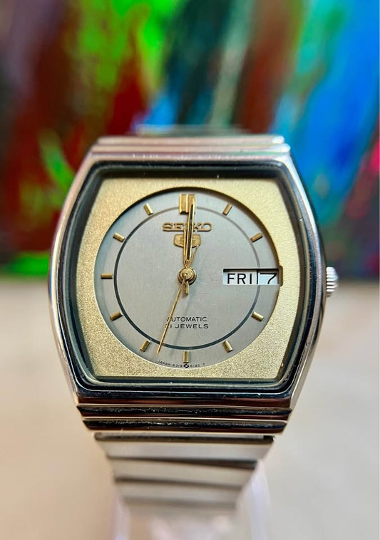 Vintage Seiko 5 TV Dial 21 Jewel Movement