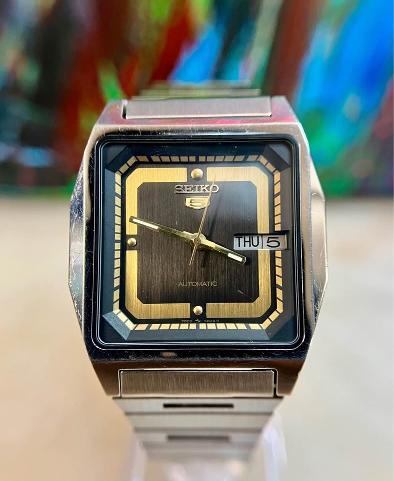 Vintage Seiko 5 TV Dial 37mm