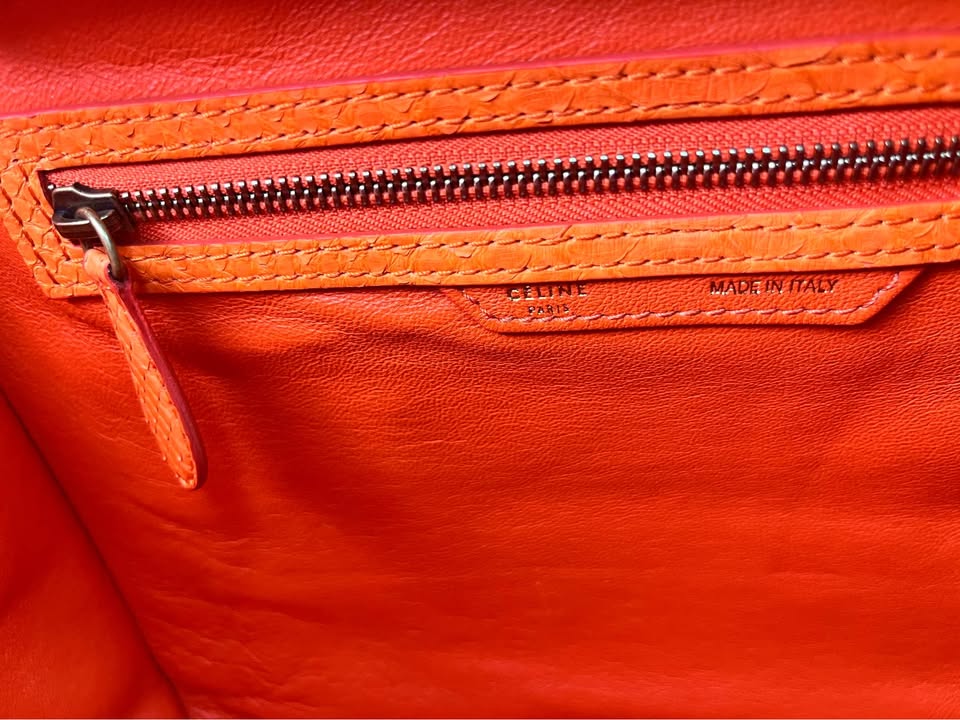 Céline Python Micro Luggage Tote
