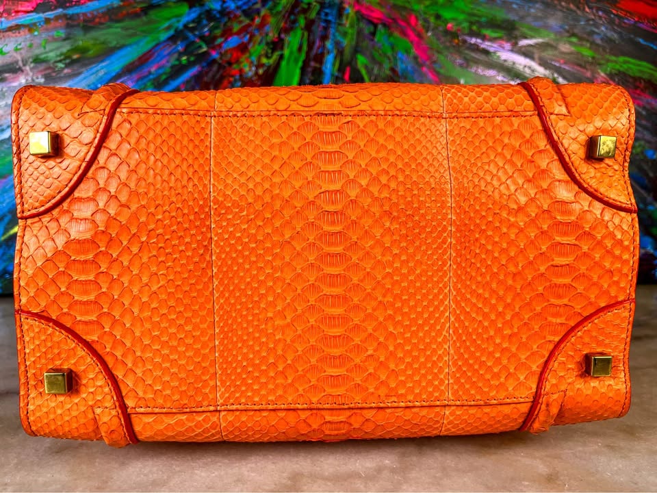Céline Python Micro Luggage Tote
